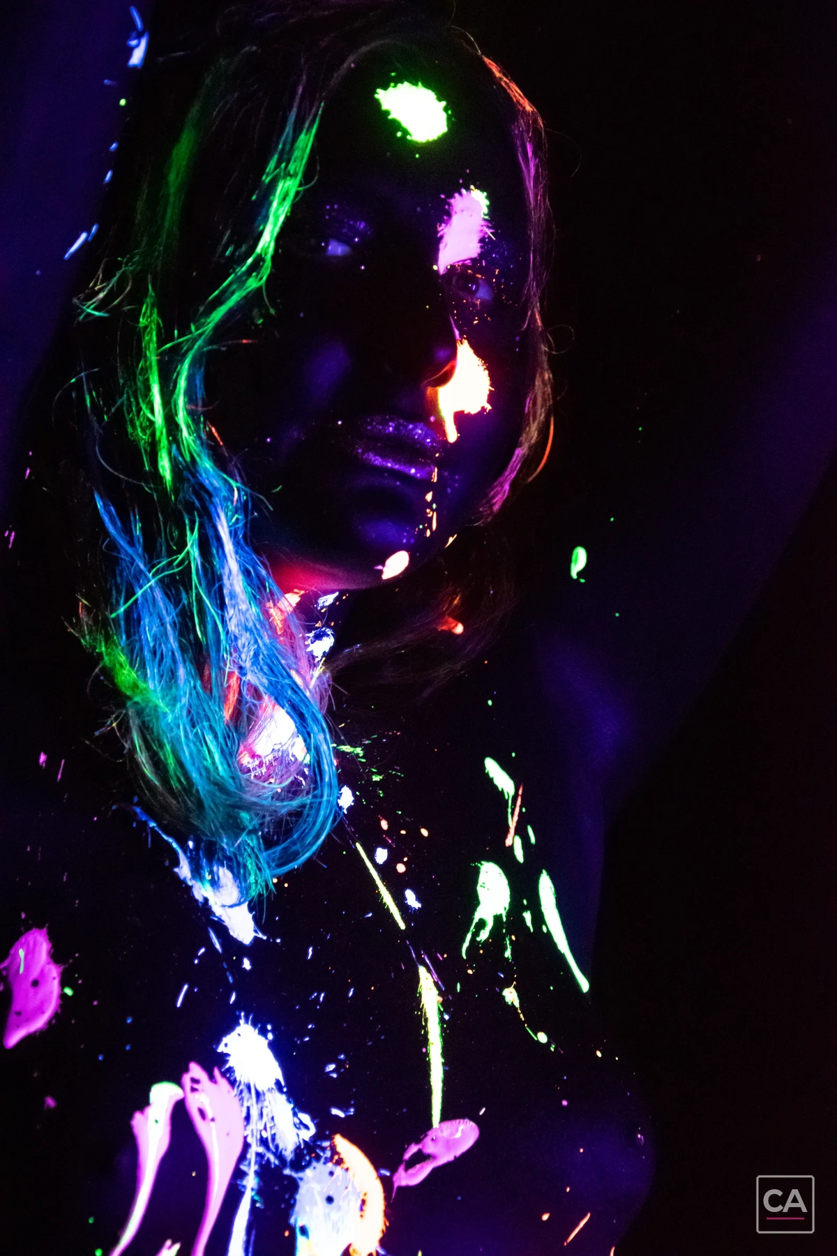UV-Bodypainting im Profil